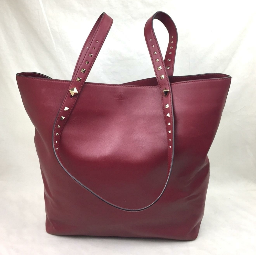 VALENTINO Lovestud Leather Tote - Picture 2 of 16